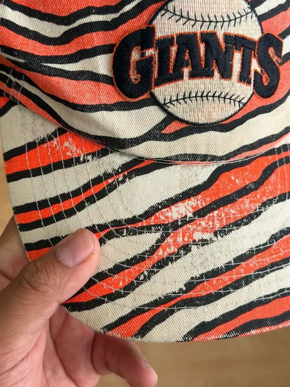 47 Brand San Francisco Giants Zubaz Zebra Print Adjustable Cap Hat